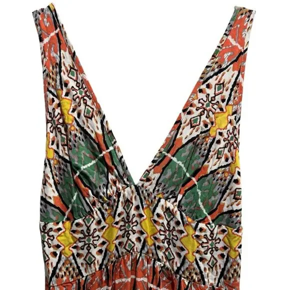 AkeraLani Multi Colored Long Smocked Strappy Sundress Size S - Picture 4 of 10